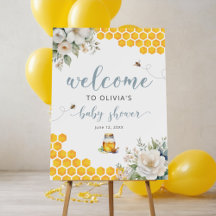 Summer Honey Bee Baby Shower Welcome