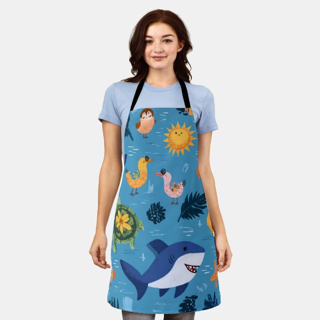 Summer Horizon All-Over Print Apron Gift (Worn)