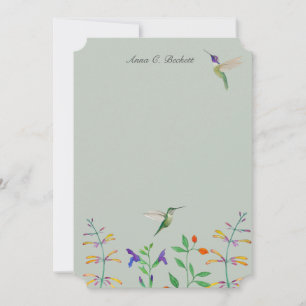 Summer Hummingbird Note Card