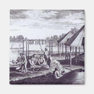 Summer Huts Magnet