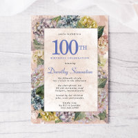 Summer Hydrangea 100th Birthday Party