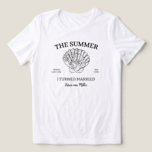 Summer I Turned Married Bachelorette Bridal Party  Tri-Blend Shirt