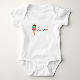 Summer Ice Cream Baby Bodysuit
