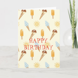 Summer ice cream card