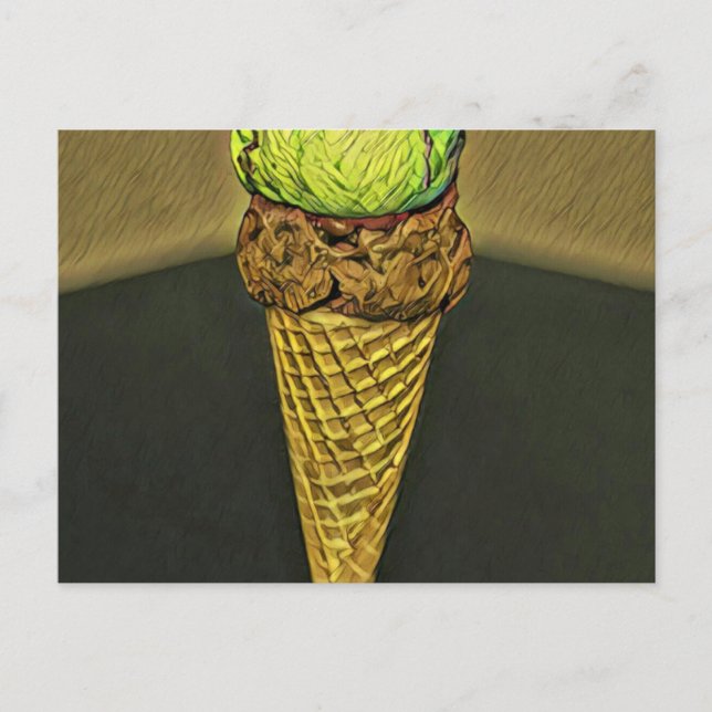 Summer ice cream cone postcard (Front)
