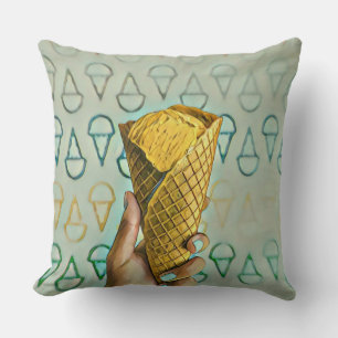 Summer ice cream lovers cushion