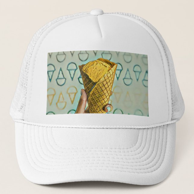 Summer ice cream lovers trucker hat (Front)