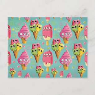Summer Ice Cream Mix Postcard