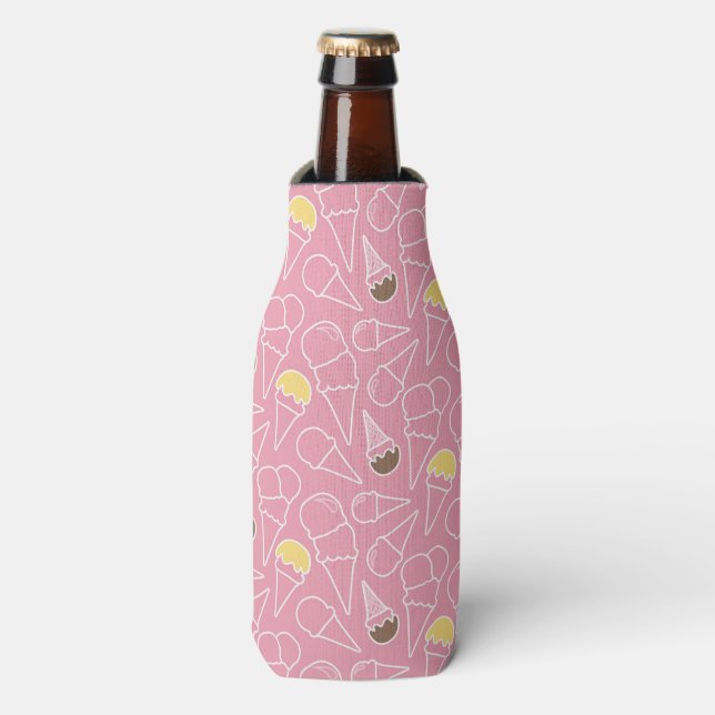 Summer Ice Cream Pattern Bottle Cooler (Bottle Front)