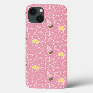 Summer Ice Cream Pattern iPhone 13 Case