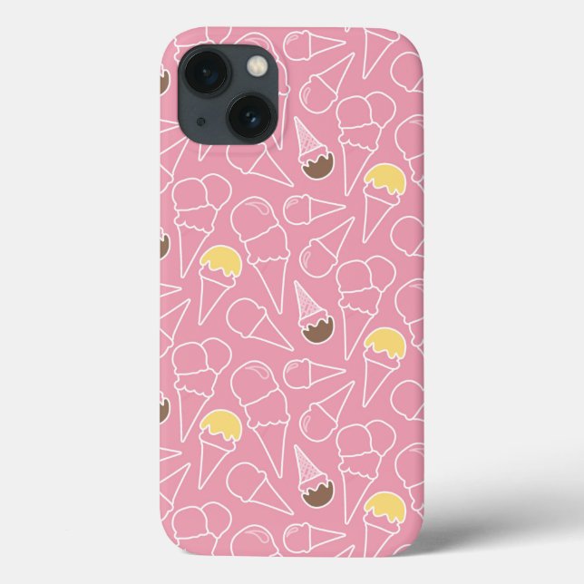 Summer Ice Cream Pattern Case-Mate iPhone Case (Back)