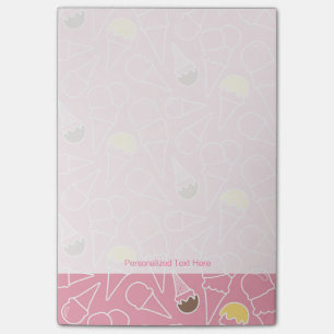 Summer Ice Cream Pattern Post-it Notes