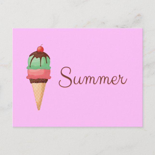 Summer Ice Cream Postcard (Front)