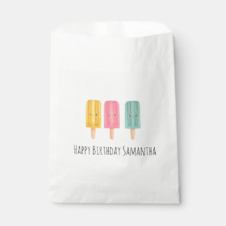 Summer Ice Cream Sticks Favour Bags