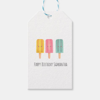 Summer Ice Cream Sticks Gift Tags