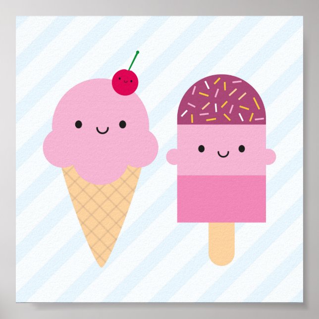 Summer Ice Cream Treats Poster (Front)