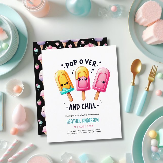 Summer Ice Pop Popsicle Ice Cream Birthday Kids (Creator Uploaded)