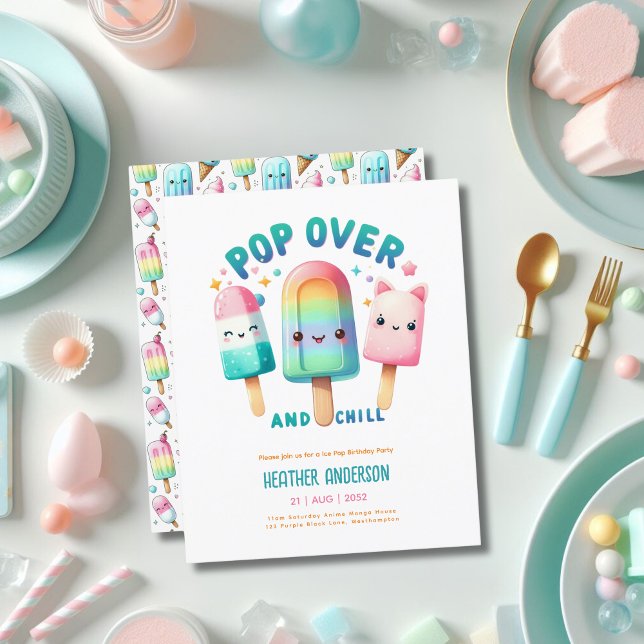 Summer Ice Pop Popsicle Ice Cream Birthday Kids (Creator Uploaded)