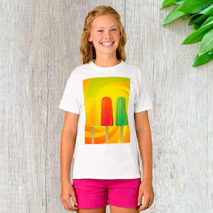 Summer Ice Pops Trio Bright Popsicles T-Shirt