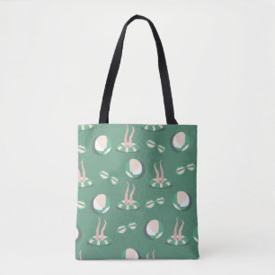 Summer Icons: Vintage Seamless Repeat Tote Bag