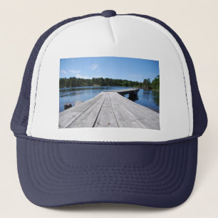 Summer idyll on a lonely Swedish fjord Trucker Hat