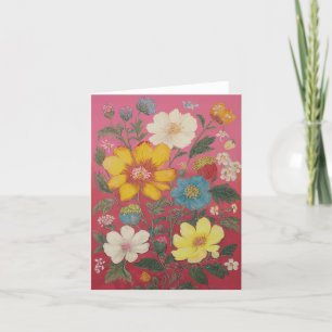 Summer In Bloom Stationery Thank You Card