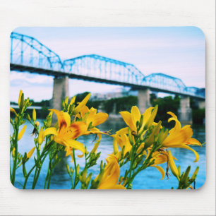 Summer in Chattanooga, TN - Walnut Street Bridge  Mouse Pad