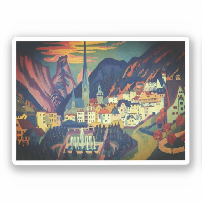 Summer in Davos by E.L. Kirchener (1925) (Front)