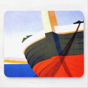 Summer in Italy Vintage Travel Mouse Pad