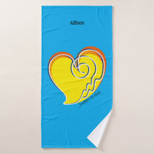 Summer in Love - Personalised Bath Towel Set