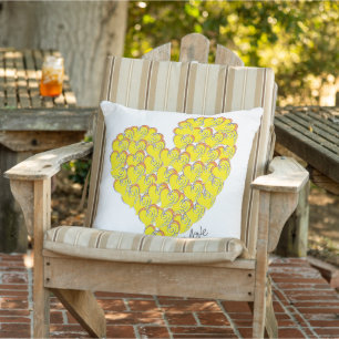 Summer in Love - Sun & Beach Hearts Cushion