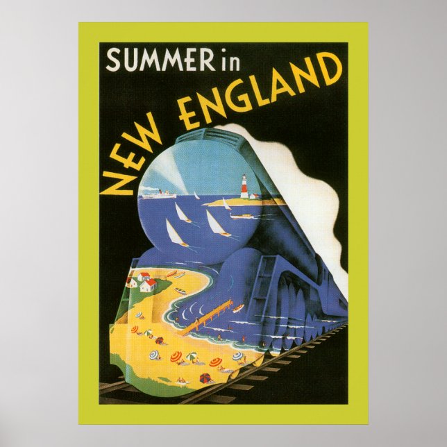 Summer In New England (border) Poster (Front)