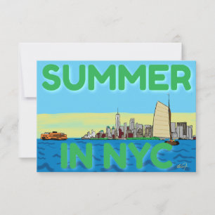 Summer in NYC Thank You Card