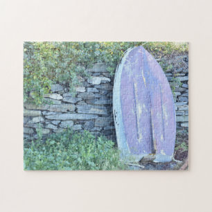 Summer in Portland Maine Rowboat Beach Photograph Jigsaw Puzzle