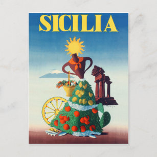 Summer in Sicily, Italy Postcard