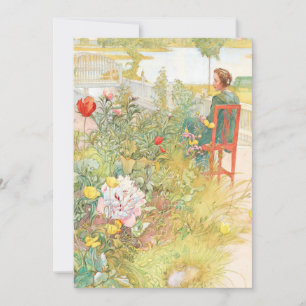 Summer In Sundborn By Carl Larsson Invitation