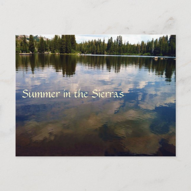 Summer in the Sierras Postcard (Front)