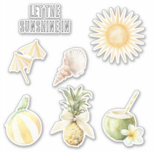 Summer in the Sun Yellow Stripes Pineapple