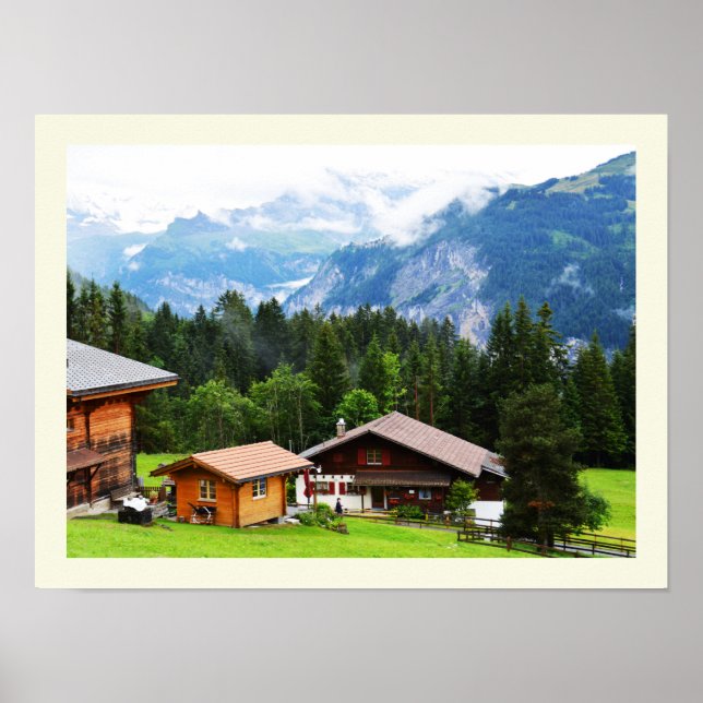 Summer in the Swiss alps Poster (Front)