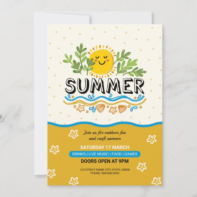 Summer Invitation Flyer (Front)