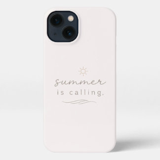 Summer Is Calling Minimal Aesthetic iPhone Case
