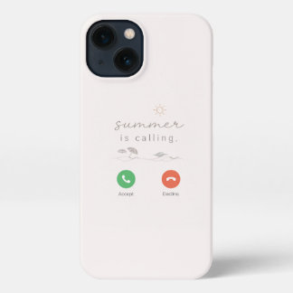 Summer Is Calling Minimal Aesthetic iPhone Case