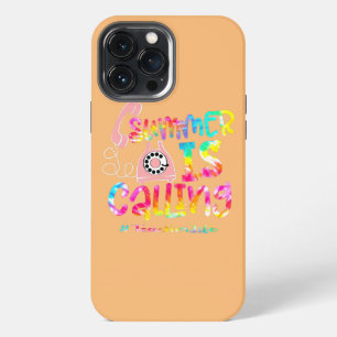 Summer Is Calling Teacher Life Phone Art Vacation iPhone 13 Pro Max Case
