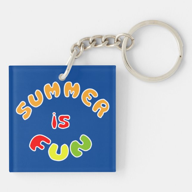 Summer is fun key ring (Back)