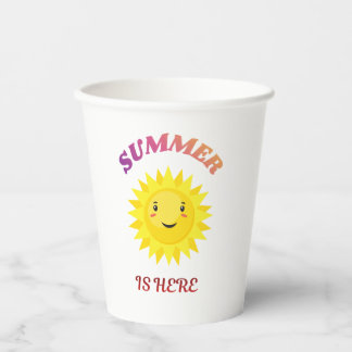 Summer is Here Paper Cups