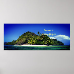 Summer is  waiting for you poster