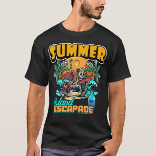 Summer Island Escapade Design T-Shirt
