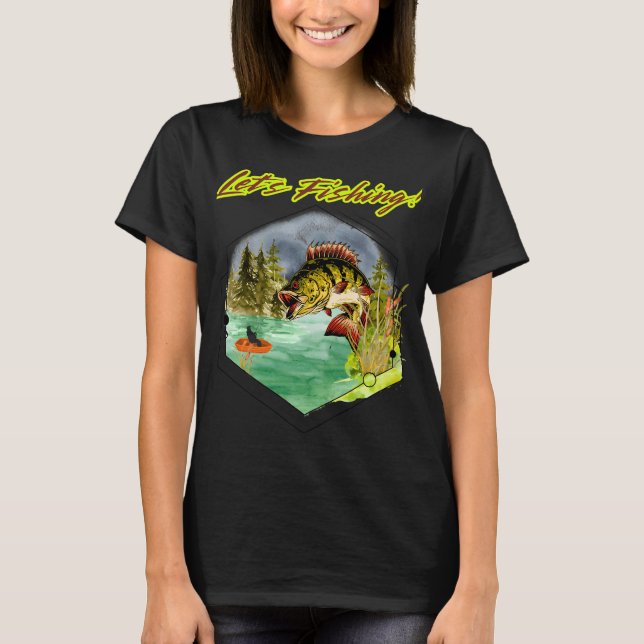 Summer it's time for fishing :) T-Shirt (Front)