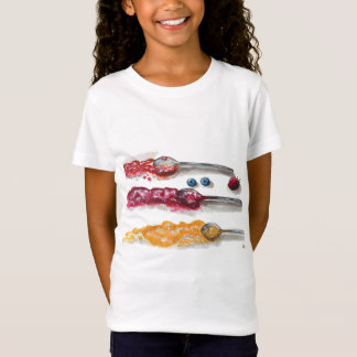 Summer Jam Trio: A Sweet Watercolor of Berries and T-Shirt
