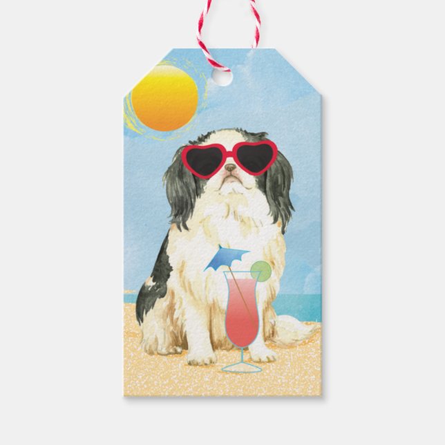 Summer Japanese Chin Gift Tags (Front)
